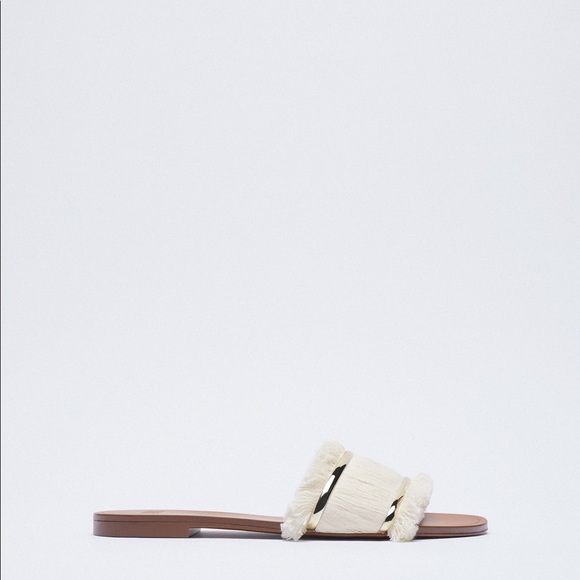 FRINGED FLAT SANDALS - Picture 2 of 7